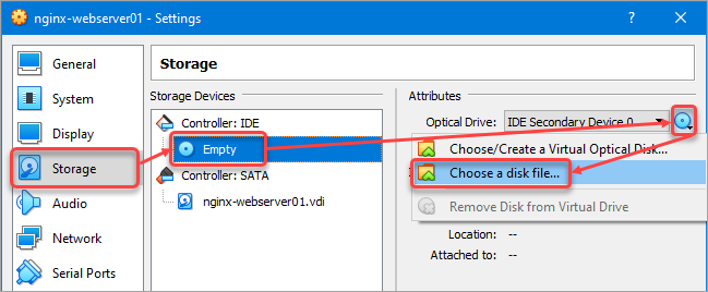 Choose a disk file