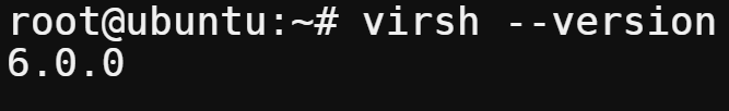 Checking the installed version of Virsh