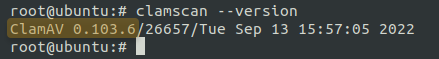 Check the ClamAV version