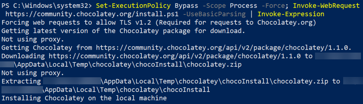 Installing Chocolatey