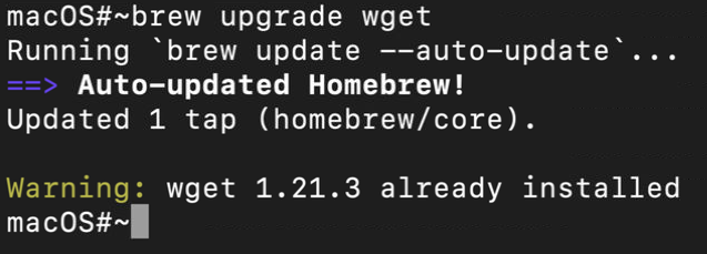Updating the wget package