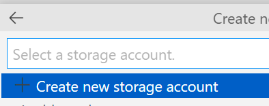 Storage account