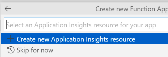 Application Insights resource