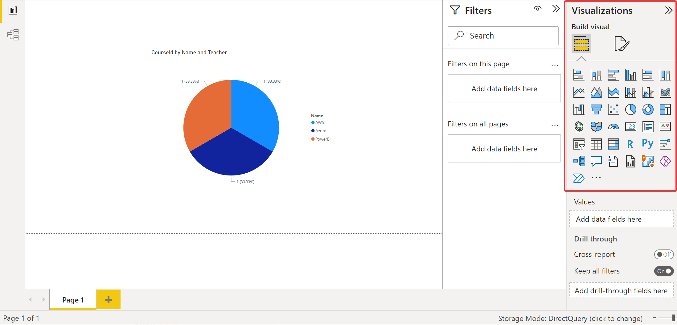 Changing data visualization