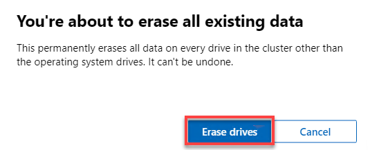 Confirming drives erasure