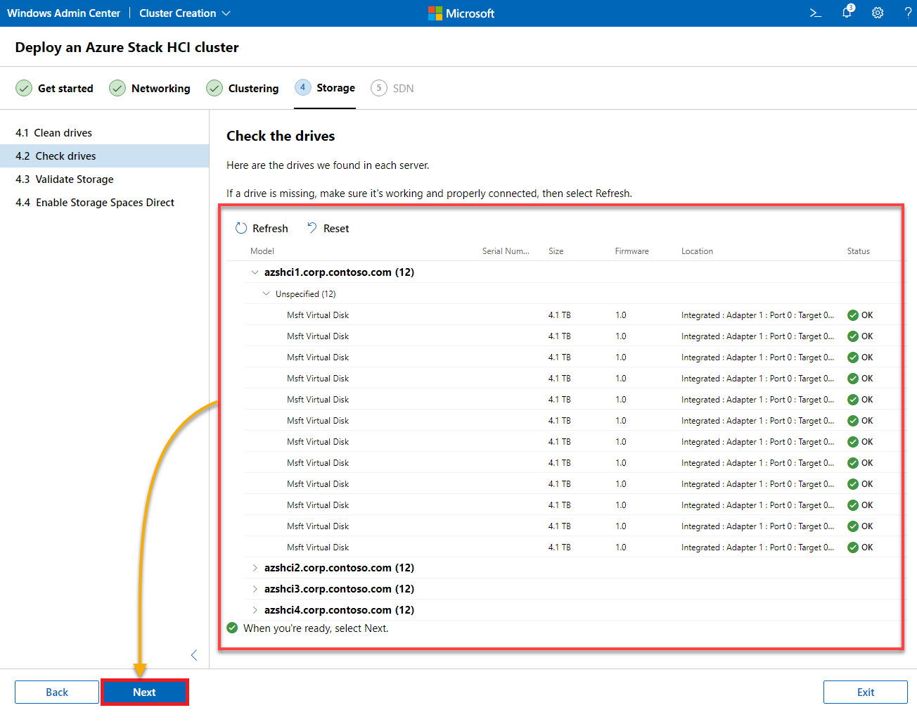 Viewing available drives