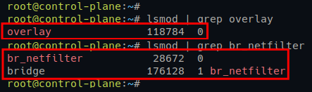 Enabling and checking kernel modules