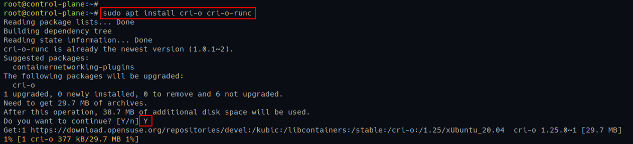 Installing the CRI-O container runtime