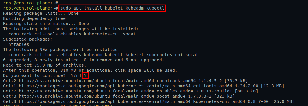 Installing Kubernetes packages