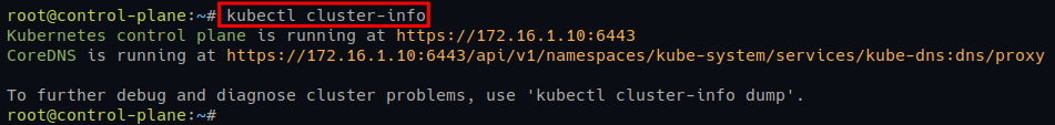 Checking Kubernetes Cluster status