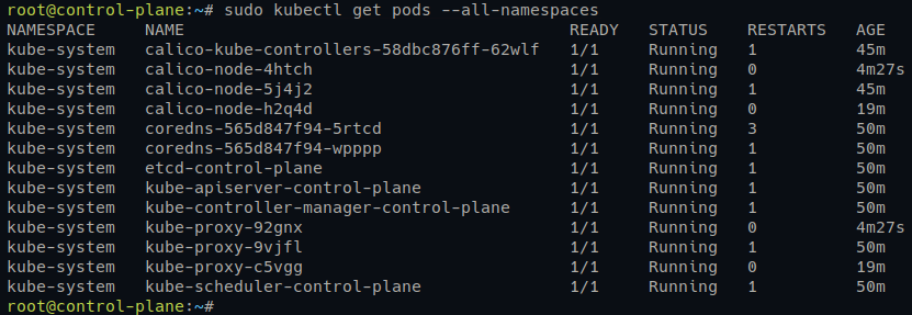 Checking pods on Kubernetes Cluster