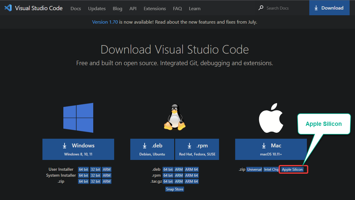 download vs code mac