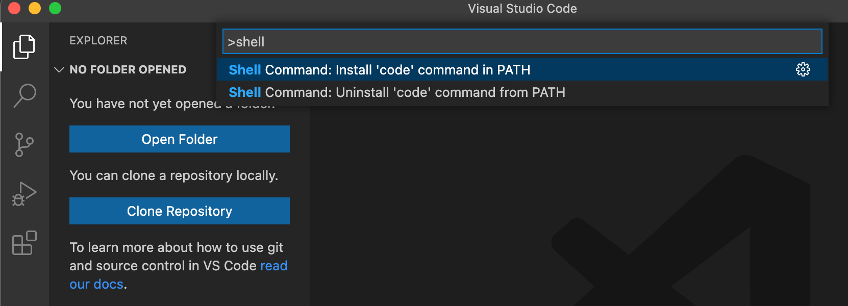 Adding the VS Code executable to your system's PATH variable