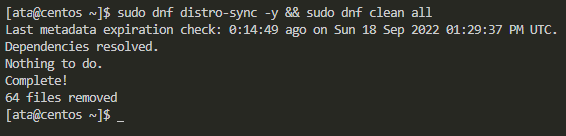 Synchronizing the local cache with the remote repositories