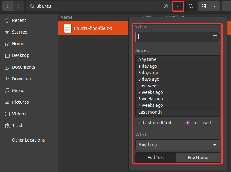 Selecting a specific date