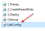 Opening the LabConfig file