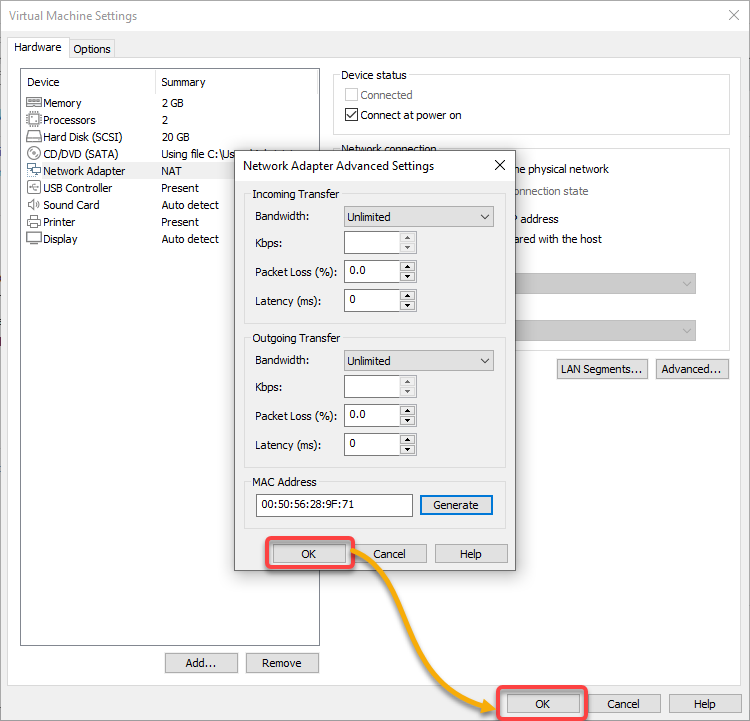 Scaling VM’s bandwidth