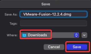 Saving the disk image (.dmg) file