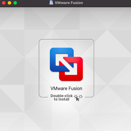 Starting installing VMware Fusion