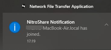 Verifying Windows and macOS are connected 