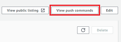 Viewing the push commands button