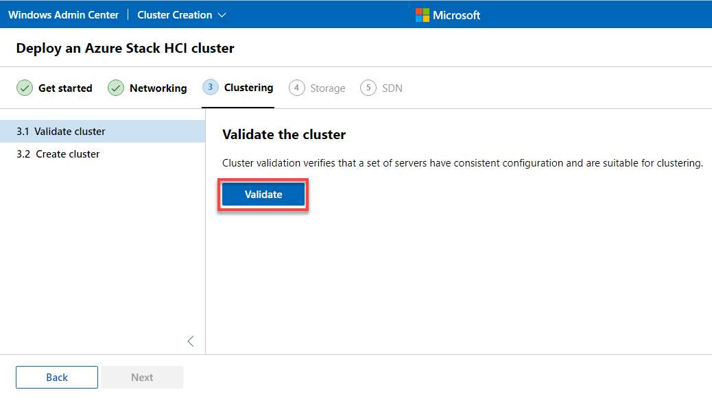 Validating cluster