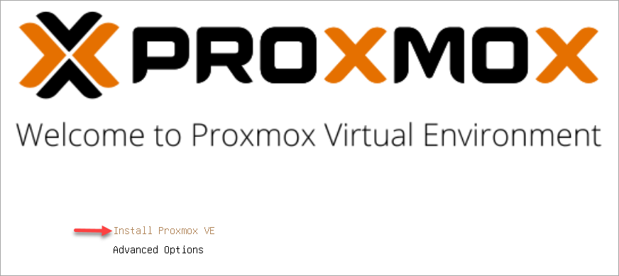 Initiating installing Proxmox VE