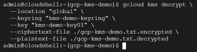 Decrypting encrypted data