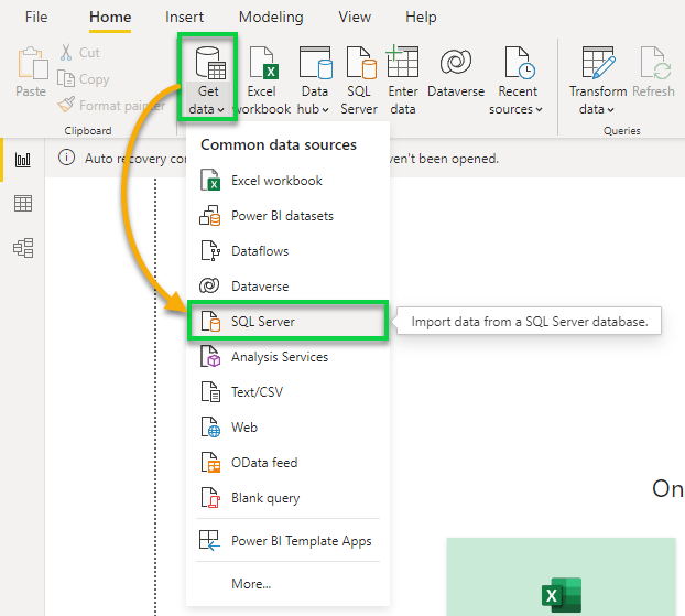 Getting data from SQL server