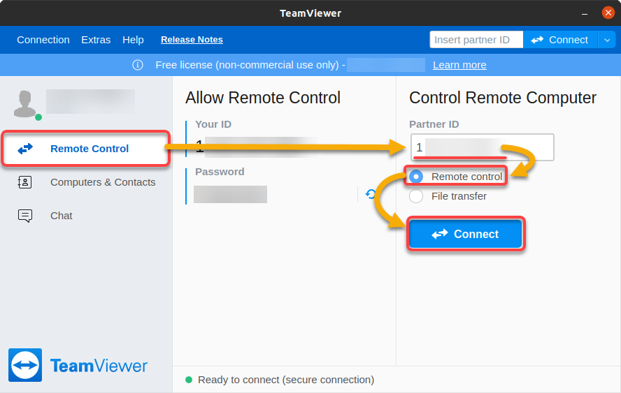 Connecting to a remote machine