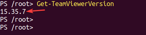 Checking the TeamViewer version