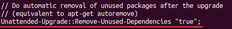Setting unused dependencies to be removed after an upgrade