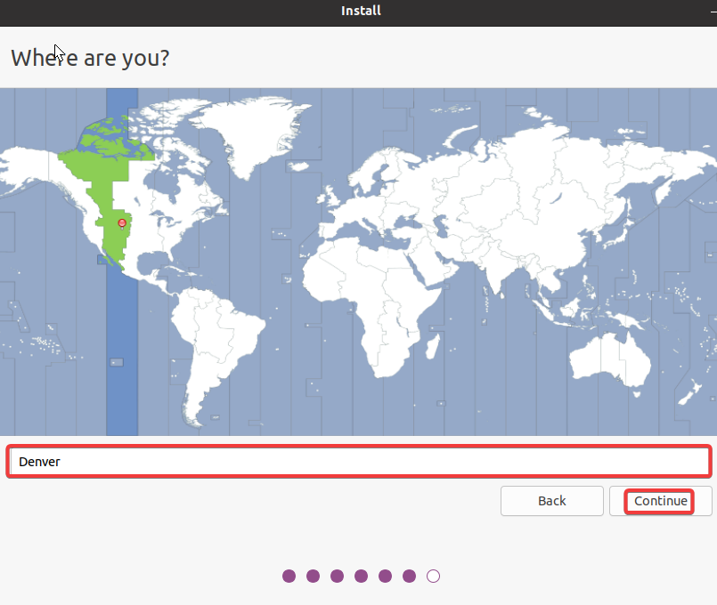 Selecting your time zone