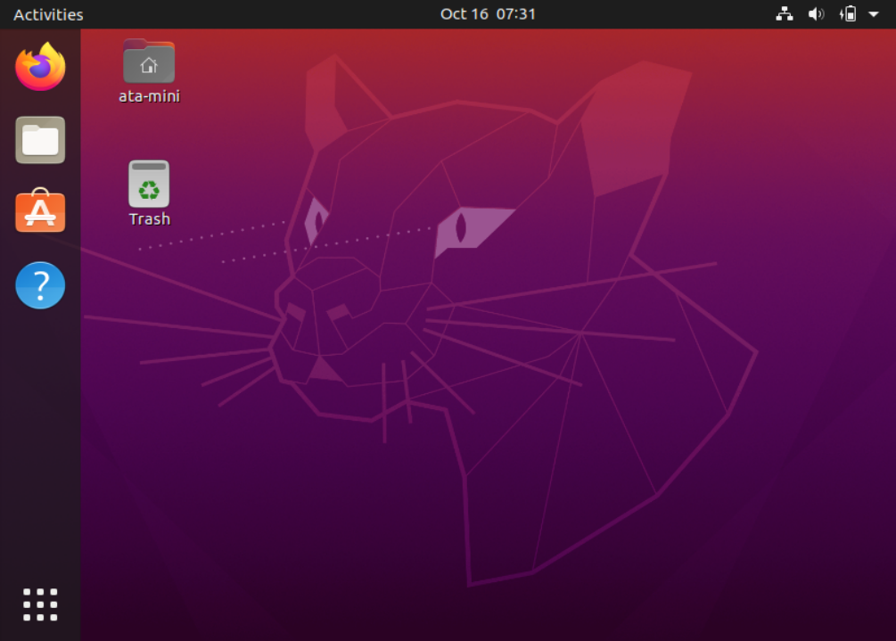 Booting to Ubuntu Minimal Desktop