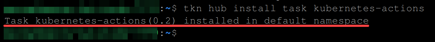 Installing the kubernetes-action task