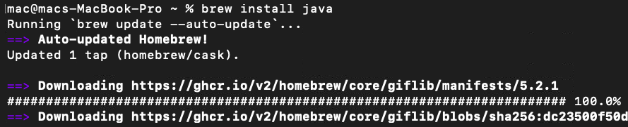 Installing the latest Java release