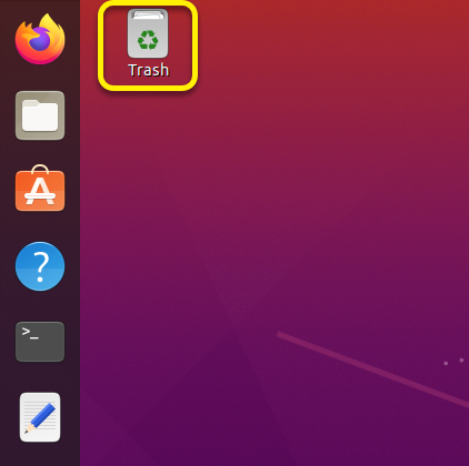 Ubuntu to Delete File : Accessing the Trash folder
