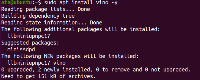 Installing vino Ubuntu screen sharing