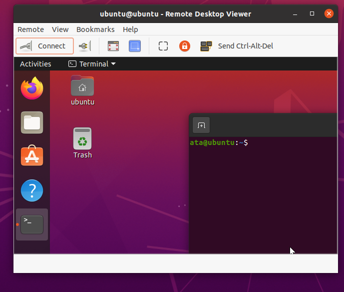 Connecting to an Ubuntu machine from another Ubuntu client machine