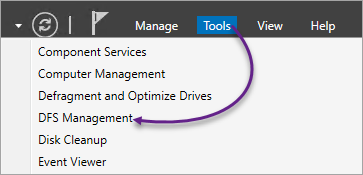 Accessing the DFS Management