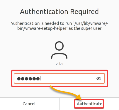 Authenticating the installation 
