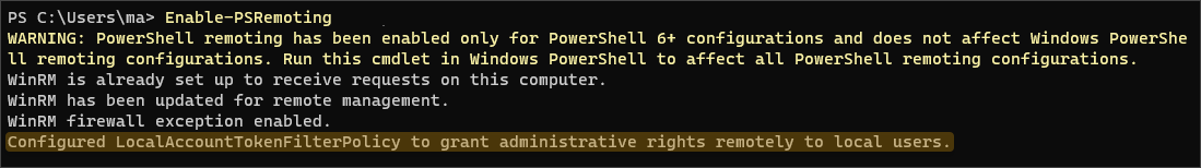 Enabling Remote PowerShell on Windows over WinRM