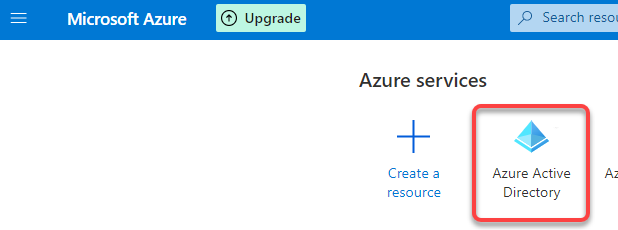 Looking for the Azure Active Directory Service