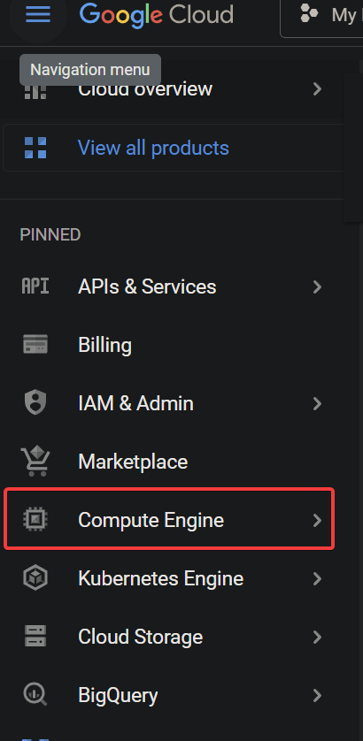 Accessing the Compute Engine service
