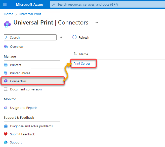 Accessing the connector’s configuration