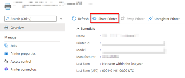 Sharing a single printer device