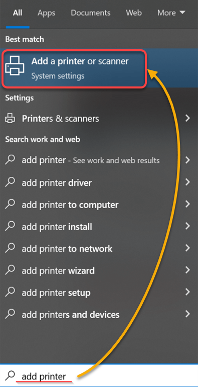Accessing the printing device manager
