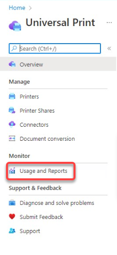 Accessing Usage and Reports