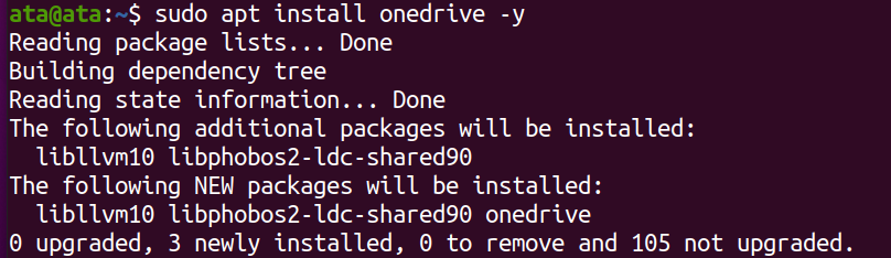 Installing OneDrive on Ubuntu