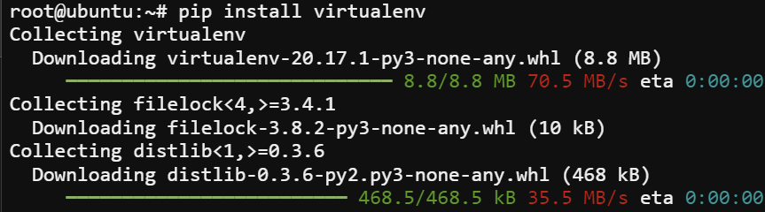 Installing virtualenv